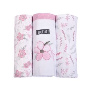 Kit Manta Cueiro Flores