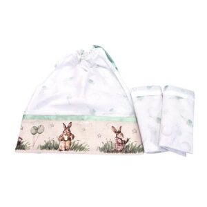 Kit Saquinho Maternidade Ursinho Dorminhoco Verde