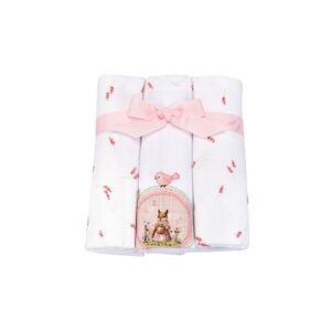 Manta Cueiro Chá da Esquilinha Rosa