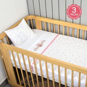 Jogo de Lençol Chá da Esquilinha Rosa