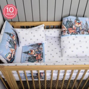 Kit Berço Raposinha Construtora Azul