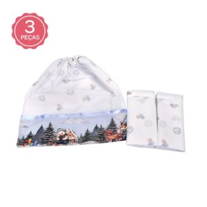 Kit Saquinho Maternidade Raposinha Construtora Azul