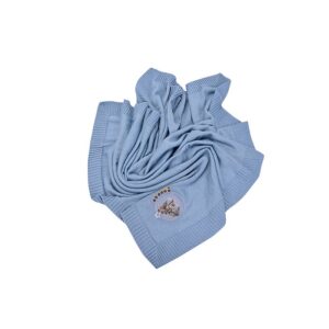 Manta Tricot Raposinha Construtora Azul