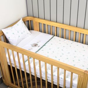 Jogo de Lençol Ursinho Dorminhoco Verde