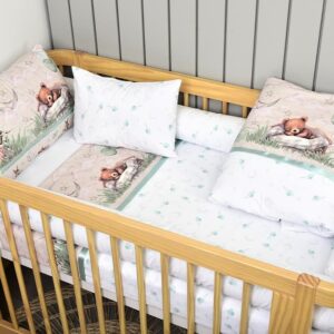 Kit Berço Ursinho Dorminhoco Verde